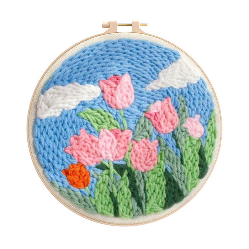 Pink Tulips Punch Needle Kit – The Fox Collection