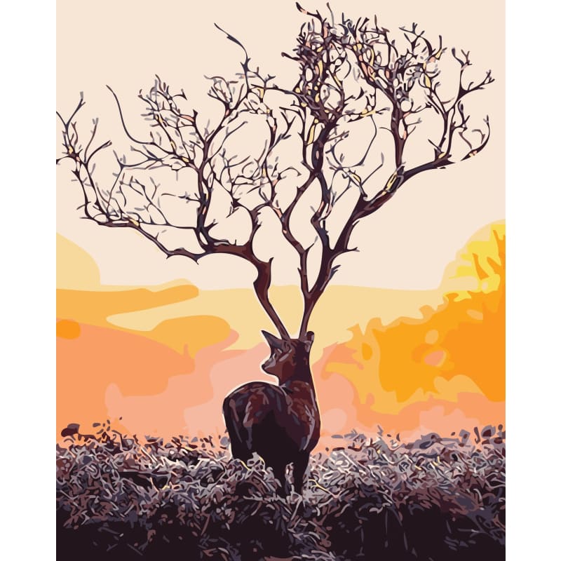 Deer Diy Paint By Numbers Kits YM-4050-249 - NEEDLEWORK KITS