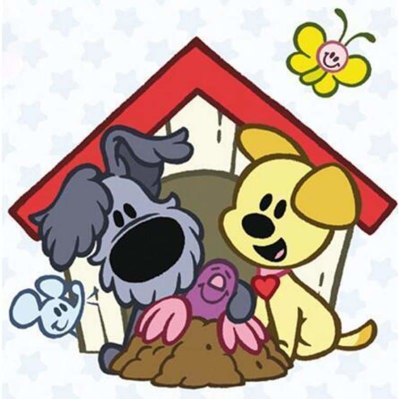 Full Drill - 5D DIY Diamond Painting Kits Cartoon Dogs House – The Fox ...