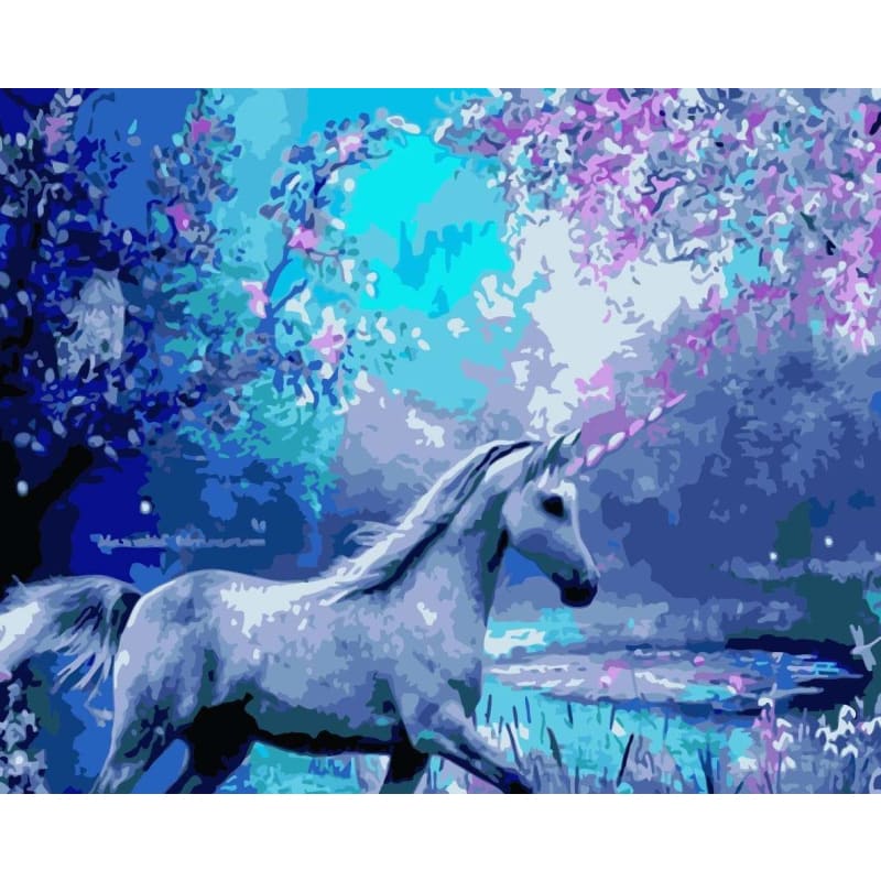 Unicorn Diy Paint By Numbers Kits WM-1109 - NEEDLEWORK KITS