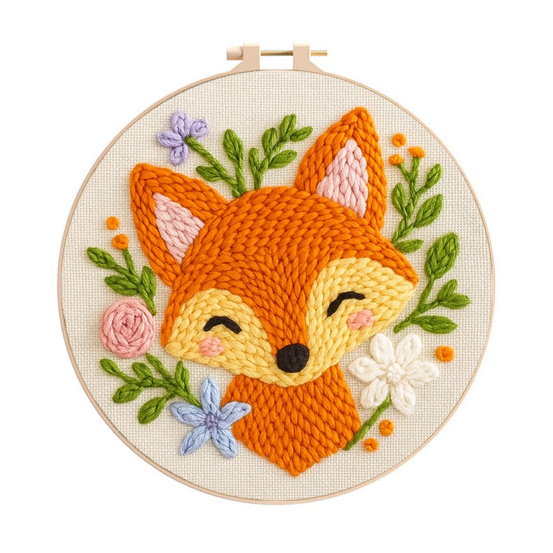 Smiling Fox Punch Needle Kit – The Fox Collection