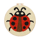 Ladybug Punch Needle Kit - Beginner Needlework Kit | Diy Yarn Craft  - 20cm*20cm - image 1
