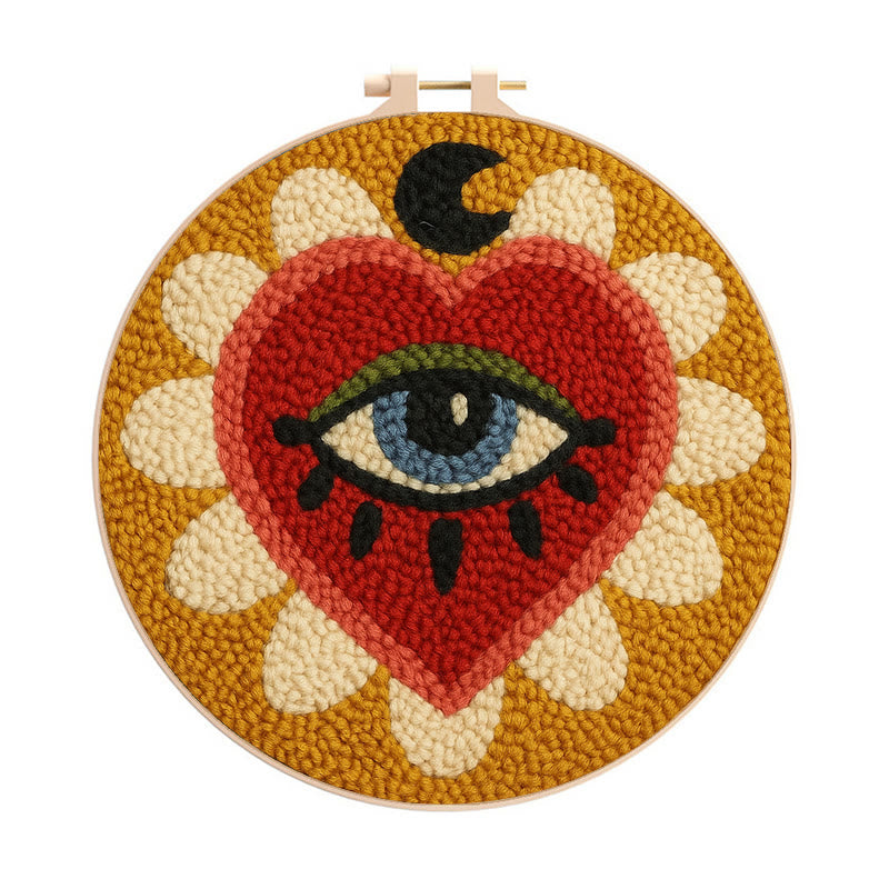 Mysterious Eye Punch Needle Kit - Perfect Craft For Home Decor | Diy Handmade Gifts - 20cm*20cm - image 0