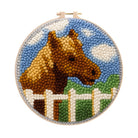 Horse Pasture Punch Needle Kit - Rustic Handcraft Gift |  Artisan-Crafted Art - 8 inch Hoop Kit - image 0