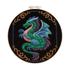 Mythical Dragon Punch Needle Kit - Artisan-crafted Art | Exotic Handcraft Item - 8 inch Hoop Kit - image 0