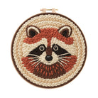 Cheerful Raccoon Face Punch Needle Kit – Whimsical Handcraft Project | Delightful Tabletop Trinket - 8 inch Hoop Kit - image 0
