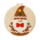 Cute Gnome Punch Needle Kit – Beginner-friendly Project | Charming Handmade Decorative Wall Art - 8 inch Hoop Kit - image 0