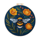 Bumblebee And Orange Blossom Punch Needle Kit – Entry-Level Handmade Craft | Top Gifting Option - 8 inch Hoop Kit - image 0