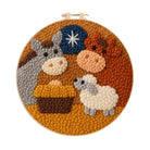 Lush Green Luna Moth Punch Needle Kit – Novice-friendly Starter Diy | Delightful Handcraft Activity - 8 inch Hoop Kit - image 0