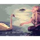 Animal Swan Diy Paint By Numbers Kits ZXQ1916 - NEEDLEWORK KITS