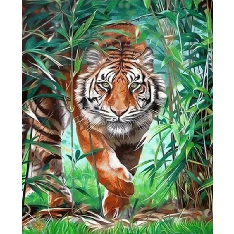 Animal Tiger Diy Paint By Numbers Kits ZXQ3331 VM80041 – The Fox Collection