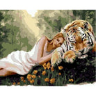 Beauty And Animal Diy Paint By Numbers Kits ZXQ1971 - NEEDLEWORK KITS