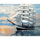 Boat Diy Paint By Numbers Kits WM-113 - NEEDLEWORK KITS