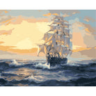 Boat Diy Paint By Numbers Kits WM-1538 - NEEDLEWORK KITS