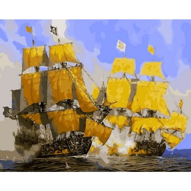 Boat Diy Paint By Numbers Kits ZXQ869 – The Fox Collection