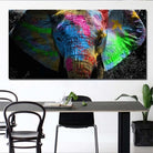 Colorful African Elephant Diy Paint By Numbers Kits PBN97814 - NEEDLEWORK KITS