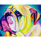 Colorful Dog Diy Paint By Numbers Kits PBN97837 - NEEDLEWORK KITS