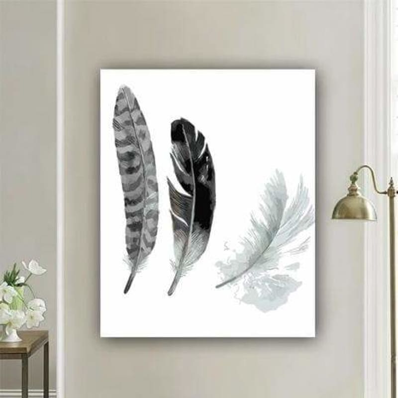 Feather Diy Paint By Numbers Kits PBN30150 - NEEDLEWORK KITS