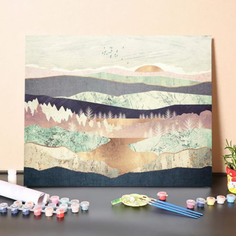 ferdasecPaint By Numbers Kit – Golden Spring Reflection – The Fox ...