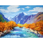 Landscape Mountain Diy Paint By Numbers Kits PBN97892 - NEEDLEWORK KITS