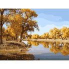 Landscape Mountain Lake Diy Paint By Numbers Kits ZXE352 - NEEDLEWORK KITS