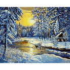 Landscape Snow Forest Diy Paint By Numbers Kits YM-4050-072 - NEEDLEWORK KITS