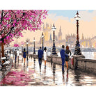 Landscape Street Diy Paint By Numbers ZXQ2367-23 - NEEDLEWORK KITS