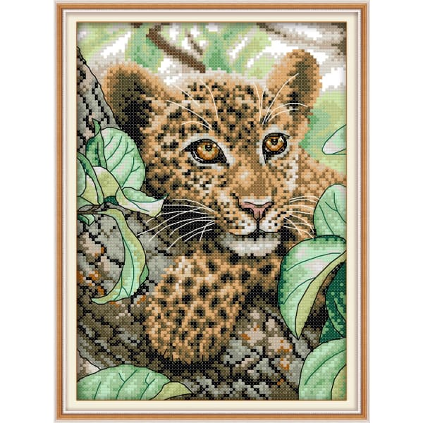 Order Leopard Cross Stitch Kits Today | Needlework Australia – The Fox ...