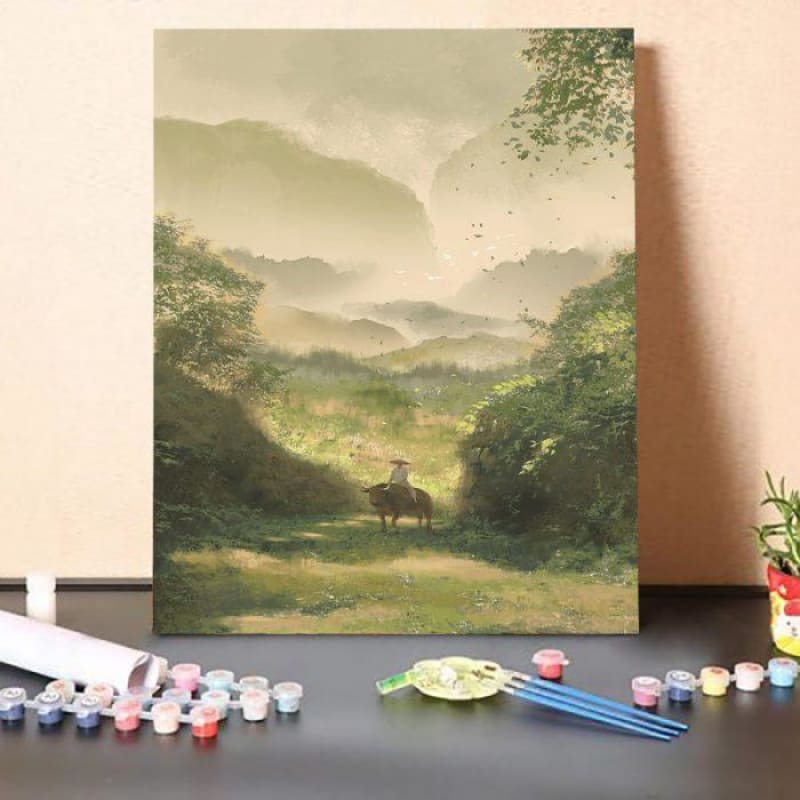 Paint by Numbers Kit-Bull rider – The Fox Collection