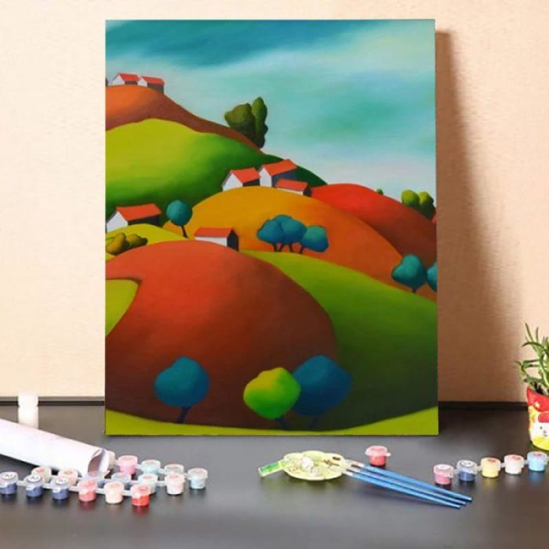 Paint By Numbers Kit-Colorful Mountions