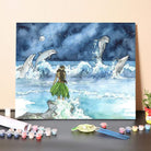 Paint By Numbers Kit – Dolphin Watercolor