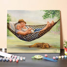 Paint by Numbers Kit-Elderly Couple