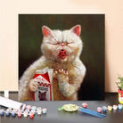 Paint by Numbers Kit-Gluttonous cat