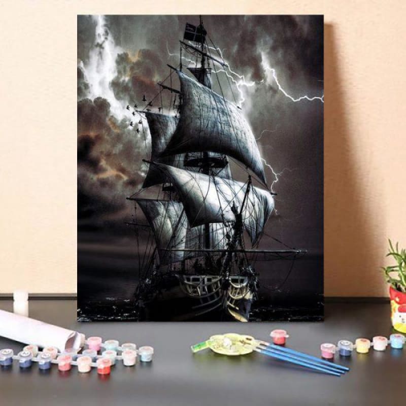 Paint by Numbers Kit Stormy Night – The Fox Collection