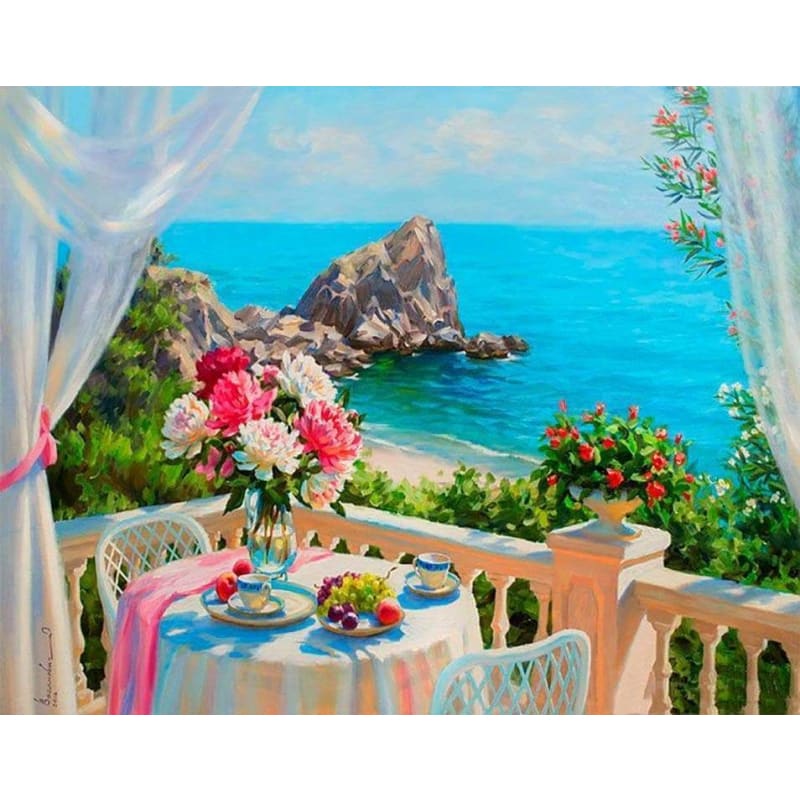 Sea Garden Diy Paint By Numbers Kits VM95398 - NEEDLEWORK KITS