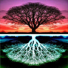 Tree Diy Paint By Numbers Kits VM90174 - NEEDLEWORK KITS