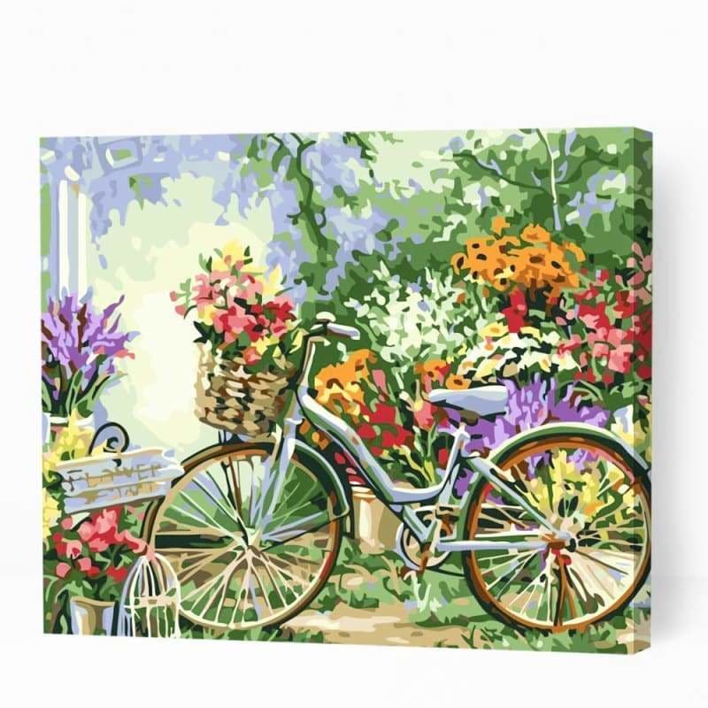 Vintage Bicycle In Garden